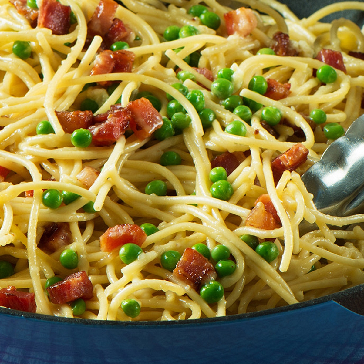 Ronzoni | Spaghetti Carbonara Recipe with Green Peas | Ronzoni® Pasta